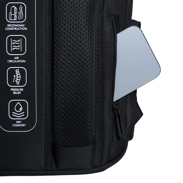 Рюкзак для подростка ортопедический Yes TS-43 Just Black, для мальчиков, черный (550480) - изображение 12