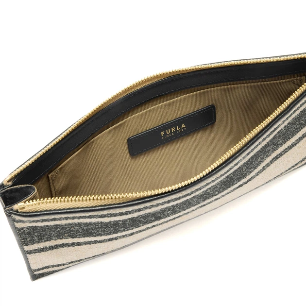Kosmetyczka damska ze skóry naturalnej Furla Iride WE00890BX43484296S1007 Szara (800070358027) - obraz 4