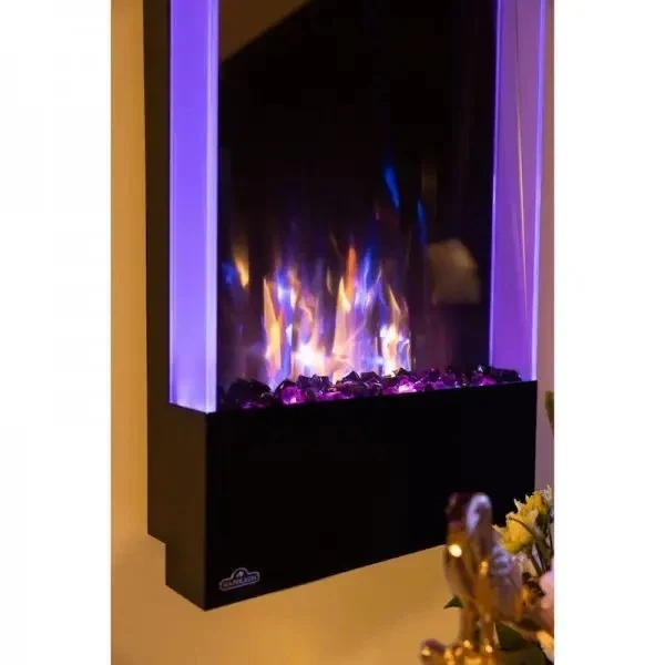 Электрокамин вертикальный Allure Vertical 32 750-1500 Вт черный 81,3x14,2x40,6 см - Фото 5 Электрокамин вертикальный Allure Vertical 32 750-1500 Вт черный 81,3x14,2x40,6 см - изображение 5