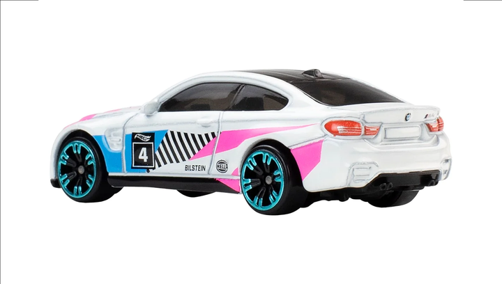 Тематична Машинка Hot Wheels BMW M4 Neon Speeders 1:64 JKY02 White - зображення 3