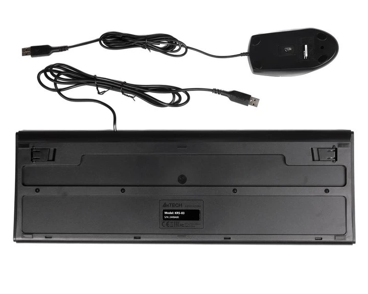 Комплект A4Tech клавиатура+мышь KR-83+OP-720, USB, Черный - изображение 6