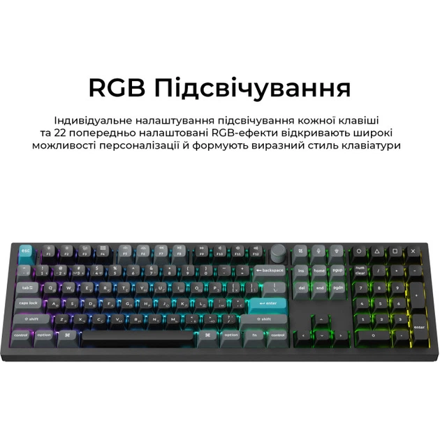 Клавиатура беспроводная Keychron Q6 Ultra Bluetooth/2.4 ГГц/USB Type-C 108 клавиш RGB Keychron Silk POM Red Black (Q6U-M1-UA) - изображение 10