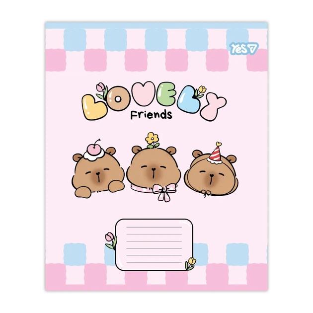 Зошит учнівський Lovely Friends YES 768642 12 аркушів Різнокольоровий shop (4823133108094) - изображение 5