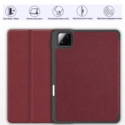 Чехол для планшета BeCover Flexible TPU Mate Xiaomi Pad 7 / 7 Pro 11.2" Red Wine (715619) - изображение 2
