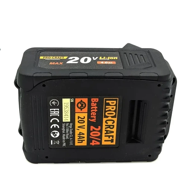 Акумуляторна батарея Procraft Battery20/4 (20 В, 4 А·год) - Фото 2 Акумуляторна батарея Procraft Battery20/4 (20 В, 4 А·год) - зображення 2