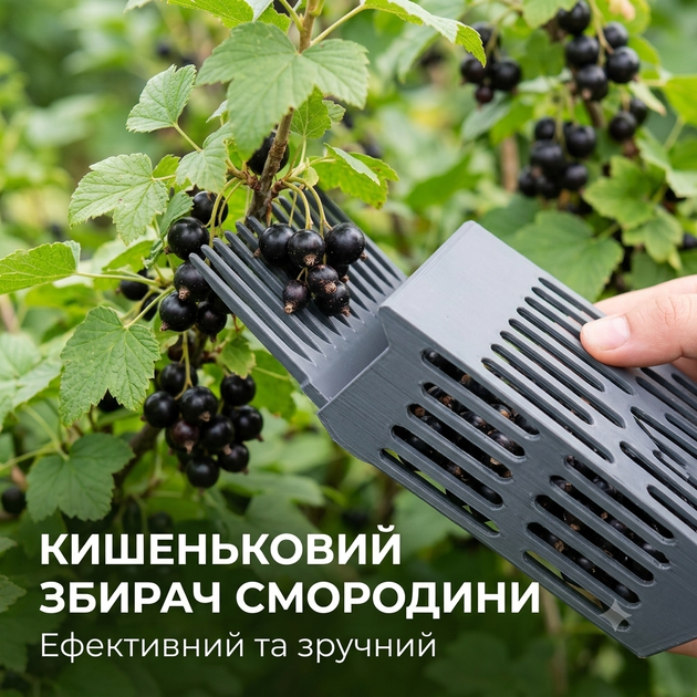 Гребінка ягдозбірник ручний комбайн для смородини, чорниці, дрібних ягід - зображення 5