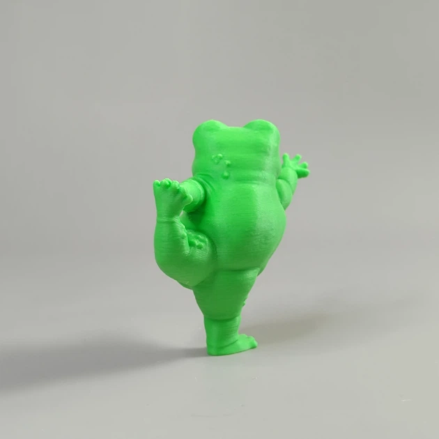 Декоративная фигурка Лягушка-йог Поза Танцора из PLA-пластика, салатовая, 3D-печать, высота 6,5 см - Фото 3 Декоративная фигурка Лягушка-йог Поза Танцора из PLA-пластика, салатовая, 3D-печать, высота 6,5 см - изображение 3