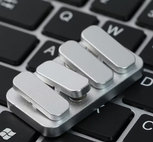 Магнітний слайдер Piano Key заспокійлива металева іграшка фіджет, подарунок для дорослого Чорний - Фото 4 Магнітний слайдер Piano Key заспокійлива металева іграшка фіджет, подарунок для дорослого Чорний - зображення 4