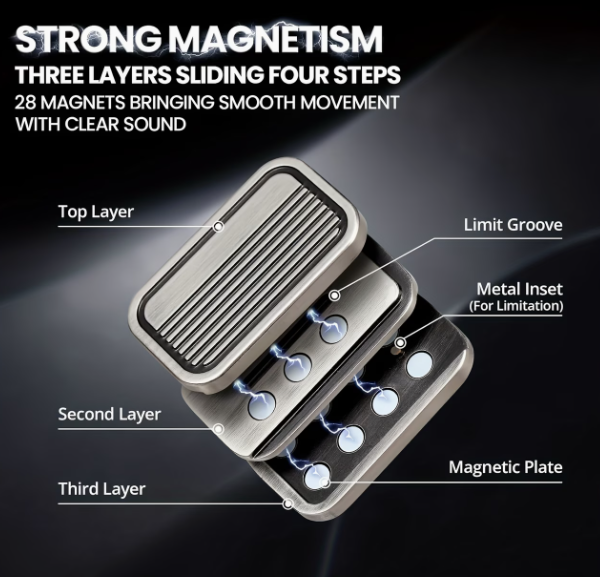 Магнітний слайдер, іграшка-антистрес Magnetic Push металева іграшка фіджет, подарунок для дорослого - Фото 2 Магнітний слайдер, іграшка-антистрес Magnetic Push металева іграшка фіджет, подарунок для дорослого - изображение 2