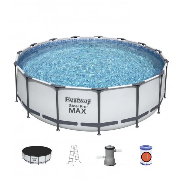 Каркасный бассейн Bestway 56438 круглый 457х122 см ПВХ 16015 л - изображение 3