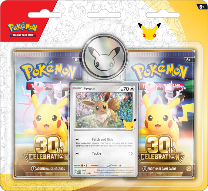Zestaw kart Pokemon TCG: 30th Celebration - 2-Pack (196214152281) - Zdjęcie 1 Zestaw kart Pokemon TCG: 30th Celebration - 2-Pack (196214152281) - obraz 1