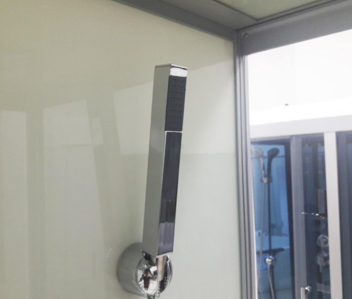 Душовий бокс VERONIS BN-5-52 120×80×215 см, низький піддон, прозоре скло, матовий профіль, гідромасаж - изображение 6