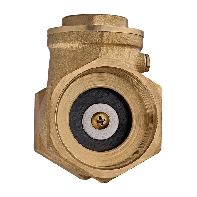Клапан зворотний пелюстковий 1/2" латунь золотий Koer KR.174-15 - зображення 3