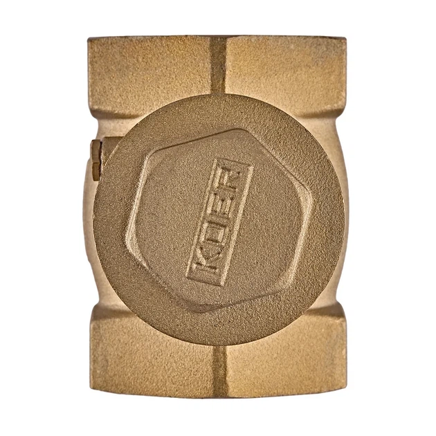 Клапан зворотний пелюстковий 1/2" латунь золотий Koer KR.174-15 - зображення 4