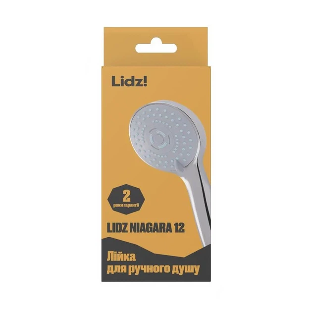 Лейка для душа Lidz Niagara 12 98 мм круглая пластиковая хромированная 3 режима - изображение 6