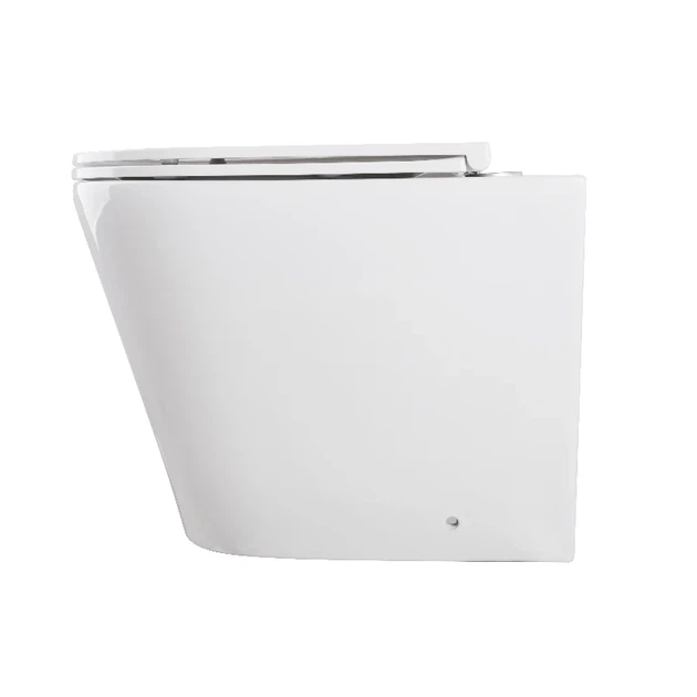 Унитаз напольный без бачка Mixxus Premium Bevel-0702-T3 555х365х410 мм Санитарная фарфоровая Белый - изображение 5