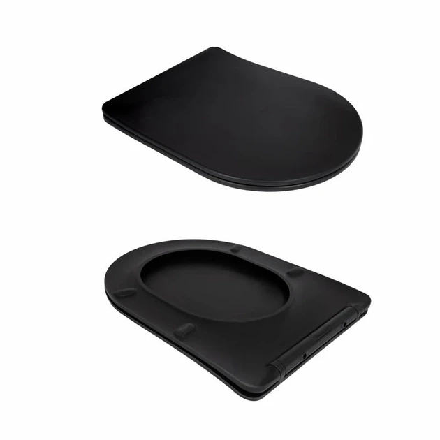 Унитаз подвесной Qtap Taurus Ultra Quiet 515x360x350 мм Дюропласт Матовый черный - изображение 8