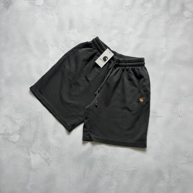Шорти Carhartt WIP Chase Sweat Shorts графіт L - Фото 1 Шорти Carhartt WIP Chase Sweat Shorts графіт L - изображение 1