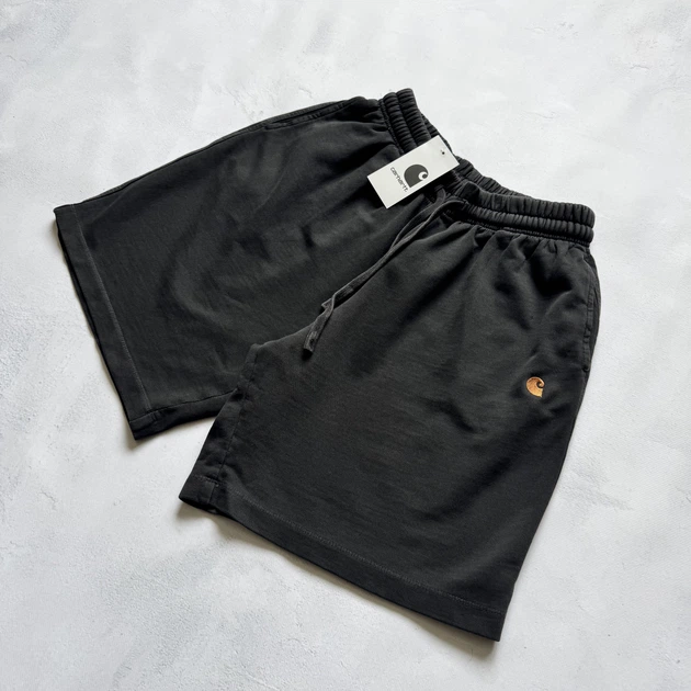 Шорти Carhartt WIP Chase Sweat Shorts графіт L - Фото 2 Шорти Carhartt WIP Chase Sweat Shorts графіт L - изображение 2