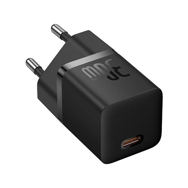 Зарядний пристрій Baseus GaN5 30 Вт швидка зарядка Type-C до Type-C 1 м Чорний (P10110902113-00) - Фото 12 Зарядний пристрій Baseus GaN5 30 Вт швидка зарядка Type-C до Type-C 1 м Чорний (P10110902113-00) - зображення 12