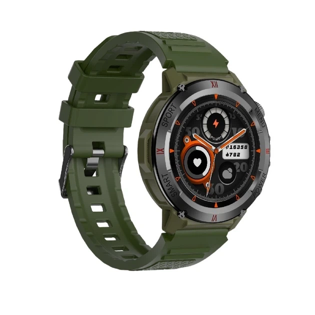 Смарт-годинник W&O IWO X22 IP68 Army Green (IWOX22AG) - зображення 2