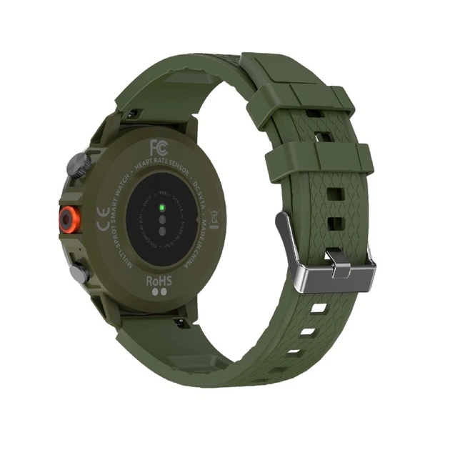 Смарт-годинник W&O IWO X22 IP68 Army Green (IWOX22AG) - зображення 4