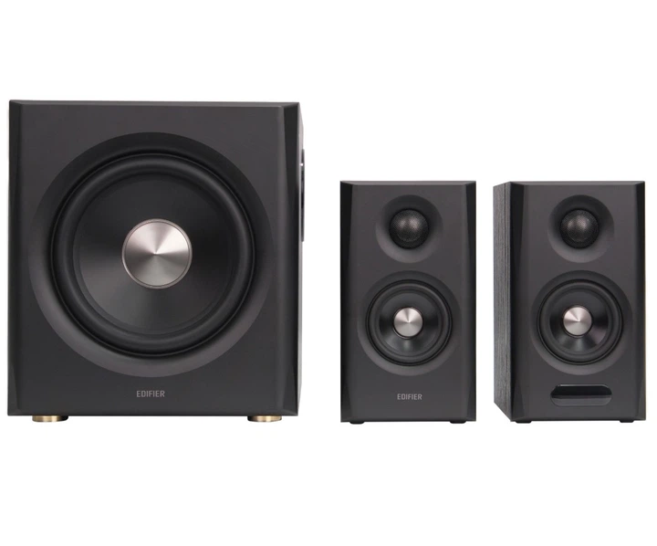 Активные колонки 2.1 Edifier S-355-DB 150W Sub Hi-Res, HDMI, Optical, Coax, Type-C, Bluetooth Black - Фото 2 Активные колонки 2.1 Edifier S-355-DB 150W Sub Hi-Res, HDMI, Optical, Coax, Type-C, Bluetooth Black - изображение 2