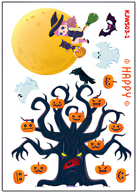 Наклейки На Хелловін Примарний Особняк 2 Аркуші 24шт Halloween - Фото 2 Наклейки На Хелловін Примарний Особняк 2 Аркуші 24шт Halloween - зображення 2