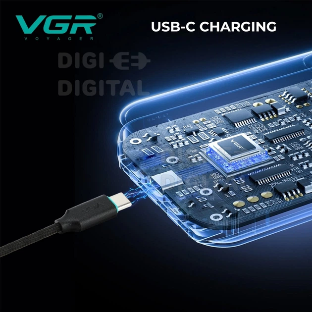 Электробритва VGR V-035S шейвер тройное лезвие 8000RPM - изображение 13