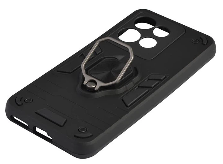 Чехол с кольцом Transformer на Motorola Edge 50 Neo / черный - изображение 2