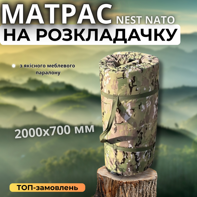 Раскладной матрас МУЛЬТИКАМ для раскладушки 200×70×4 см с фиксаторами - изображение 2