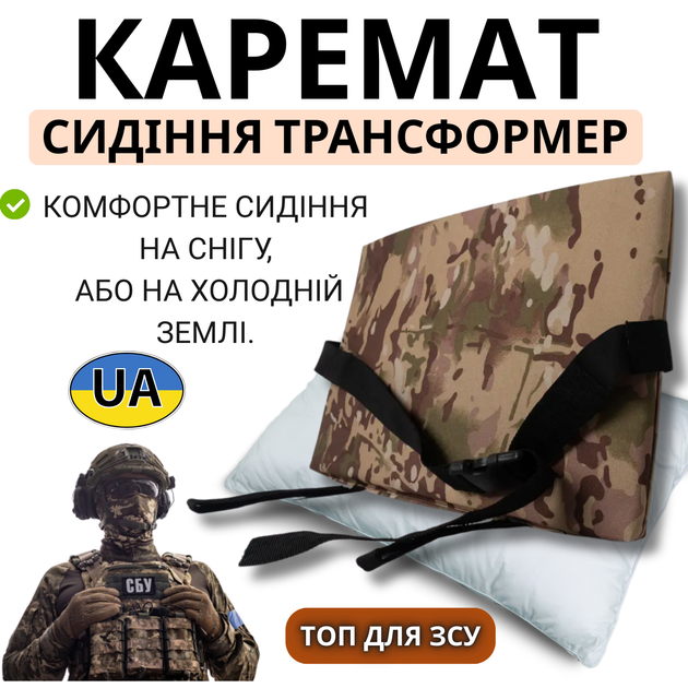 Каремат-трансформер 6 секцій складаний Oxford 600D туристичний килимок-сидушка 42×30×1 см для кемпінгу, риболовлі та полювання - Фото 5 Каремат-трансформер 6 секцій складаний Oxford 600D туристичний килимок-сидушка 42×30×1 см для кемпінгу, риболовлі та полювання - зображення 5