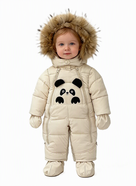 Комбінезон Трансформер 071066 для дівчинки "Zyjj Baby" Fashion молочний 68 см - изображение 2