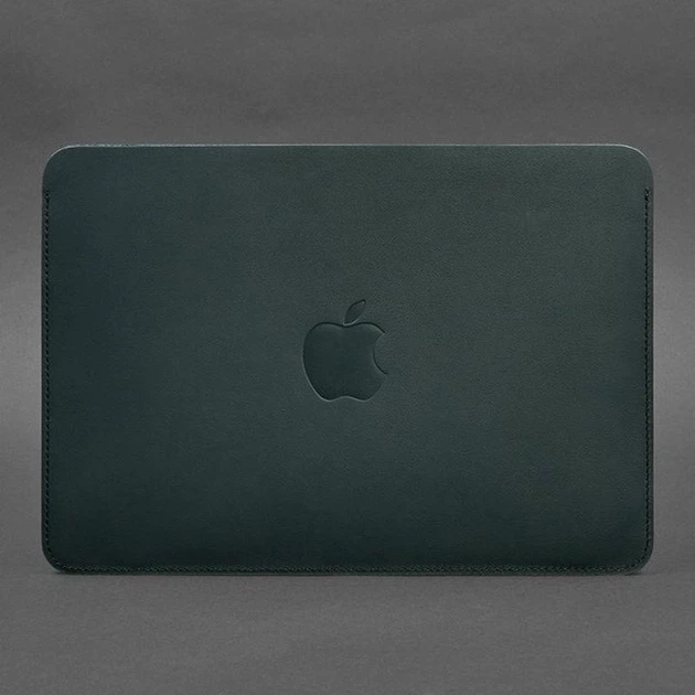 Кожаный чехол для MacBook 13 из натуральной кожи Краст конверт защитный для MacBook Air и Pro зеленый 69692 - Фото 4 Кожаный чехол для MacBook 13 из натуральной кожи Краст конверт защитный для MacBook Air и Pro зеленый 69692 - изображение 4