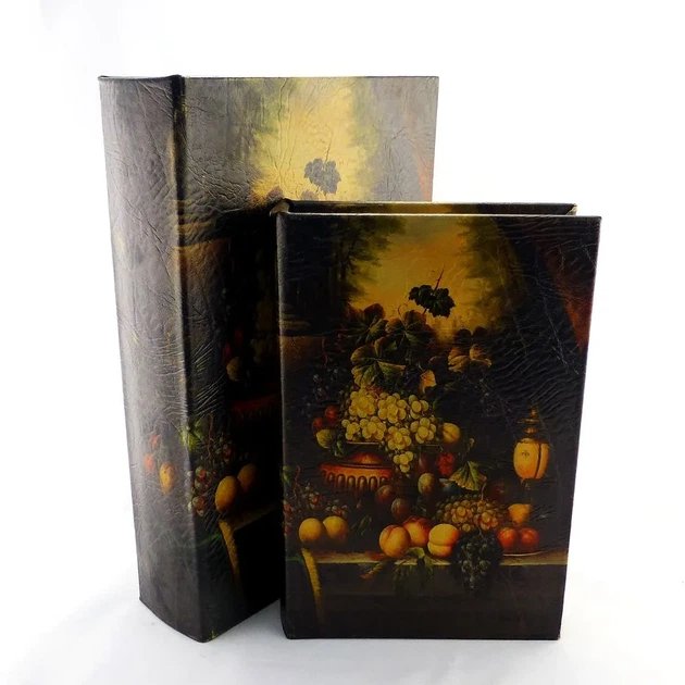 Скринька у формі книги набір з 2-х Фрукти Гранд Презент 33-KSH-XZ-L422 - Фото 6 Скринька у формі книги набір з 2-х Фрукти Гранд Презент 33-KSH-XZ-L422 - изображение 6