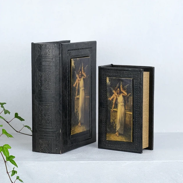 Скринька книга набір з 2-х Плануючі янголи Гранд Презент 22-KSH09132A - Фото 3 Скринька книга набір з 2-х Плануючі янголи Гранд Презент 22-KSH09132A - изображение 3
