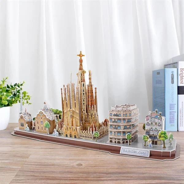 3D пазл CubicFun Барселона MC256h 186 элементов пенокартон 26х17х54 см - Фото 7 3D пазл CubicFun Барселона MC256h 186 элементов пенокартон 26х17х54 см - изображение 7
