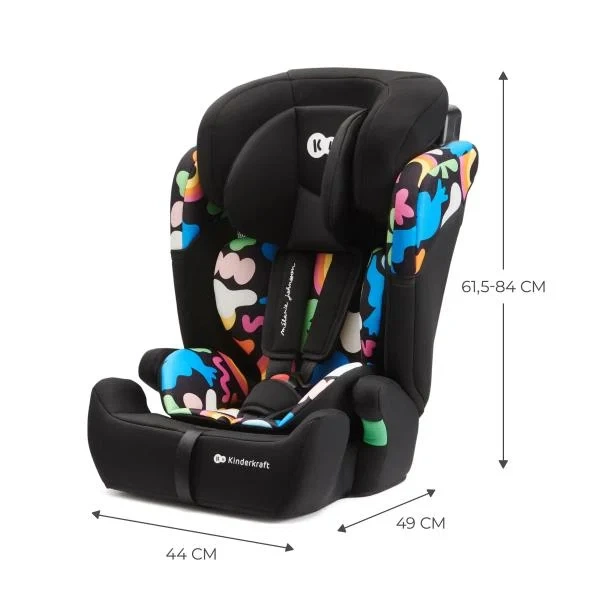 Автокрісло Kinderkraft Comfort Up i-Size 9-36 кг текстиль чорний з малюнком 61,5-84х44х49 см - Фото 6 Автокрісло Kinderkraft Comfort Up i-Size 9-36 кг текстиль чорний з малюнком 61,5-84х44х49 см - зображення 6