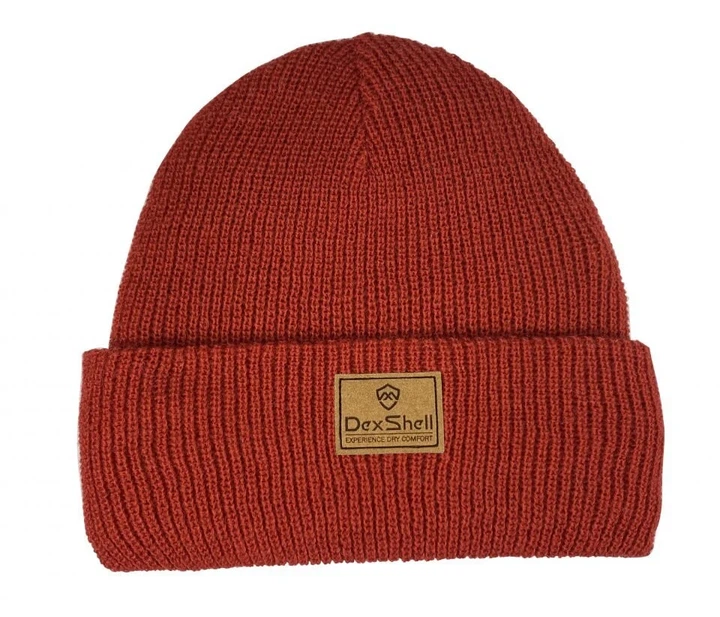 Шапка водонепроницаемая Dexshell Watch Beanie зимняя 94% полиэстер красная - изображение 2