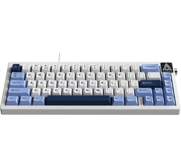 Провідна механічна клавіатура Ajazz ak650 Sea Salt switches Blue White Blue (ak650-ss-bwb) - Фото 4 Провідна механічна клавіатура Ajazz ak650 Sea Salt switches Blue White Blue (ak650-ss-bwb) - зображення 4