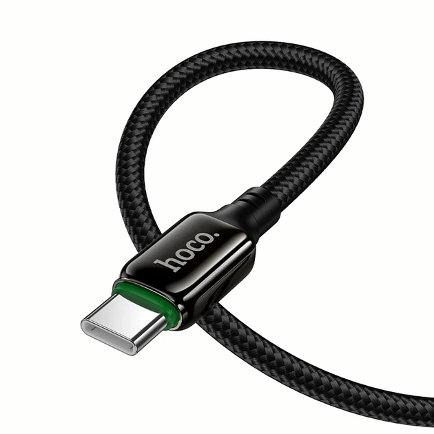 Кабель HOCO X127 Exceed 60W charging data cable C to C Black - Фото 6 Кабель HOCO X127 Exceed 60W charging data cable C to C Black - изображение 6