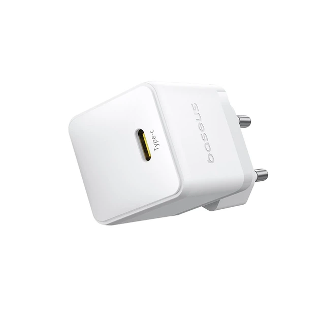 Мережевий зарядний пристрій Baseus Palm Fast Charger 1C 30W EU Moon White - Фото 5 Мережевий зарядний пристрій Baseus Palm Fast Charger 1C 30W EU Moon White - изображение 5