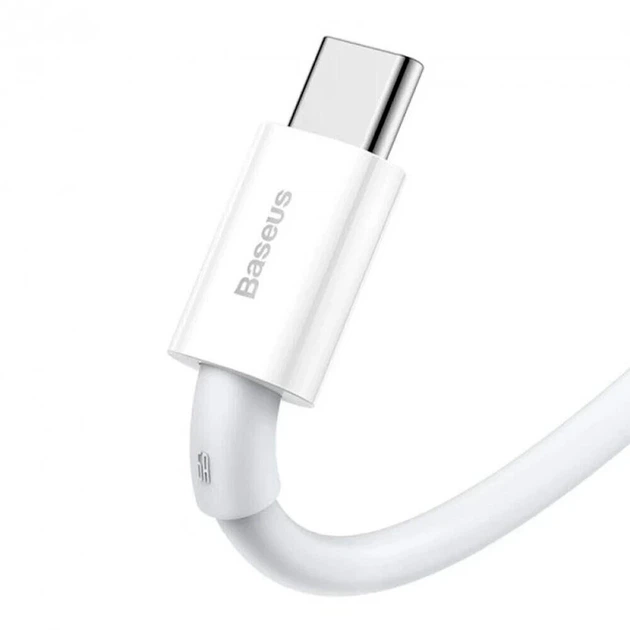 Кабель Baseus Superior Series Fast Charging Data Cable USB to Type-C 66W 2m White - Фото 4 Кабель Baseus Superior Series Fast Charging Data Cable USB to Type-C 66W 2m White - зображення 4