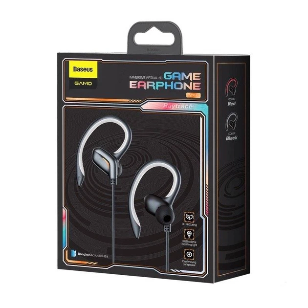 Дротові навушники Baseus GAMO Immersive Virtual 3D Game Type-C Earphone Black NGC18-01 - изображение 4