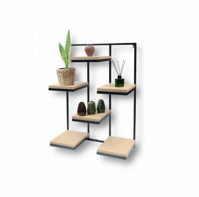 Настенная полка Loft - 6 полок - Фото 4 Настенная полка Loft - 6 полок - изображение 4