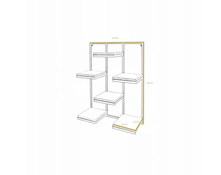 Настенная полка Loft - 6 полок - Фото 5 Настенная полка Loft - 6 полок - изображение 5