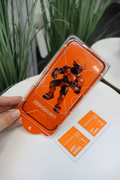 Защитное стекло ZERODUST ESD с аппликатором для iPhone 17 Pro максимальная защита противоударное прозрачное - Фото 7 Защитное стекло ZERODUST ESD с аппликатором для iPhone 17 Pro максимальная защита противоударное прозрачное - изображение 7
