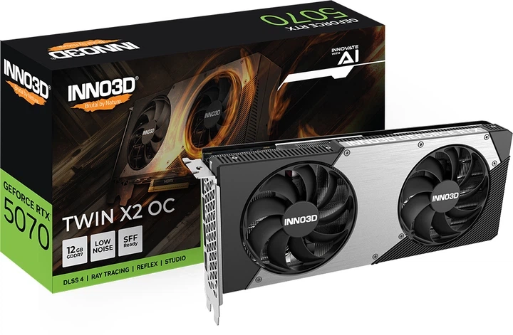 Видеокарта GeForce RTX 5070 12Gb GDDR7 Inno3D X2 OC (N50702-12D7X-195064N) - изображение 3