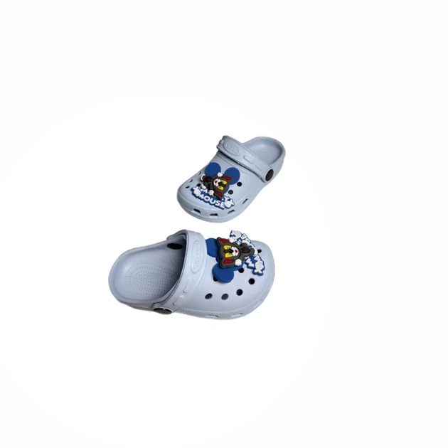 Крокси ніжно блакитні з джибітсами Crocs (131-53) 24(р) - зображення 3