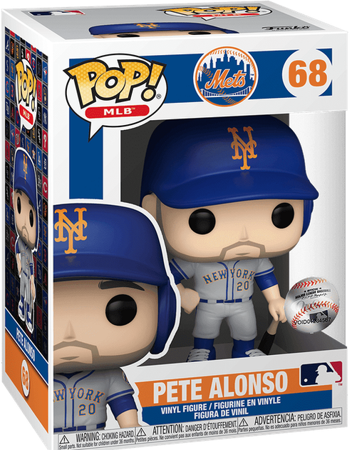 Фигурка Funko Pop! SPORTS: MLB (Baseball) — #68 Pete Alonso (Road Uniform), Пит Алонсо (Выездная форма) - Фото 1 Фигурка Funko Pop! SPORTS: MLB (Baseball) — #68 Pete Alonso (Road Uniform), Пит Алонсо (Выездная форма) - изображение 1